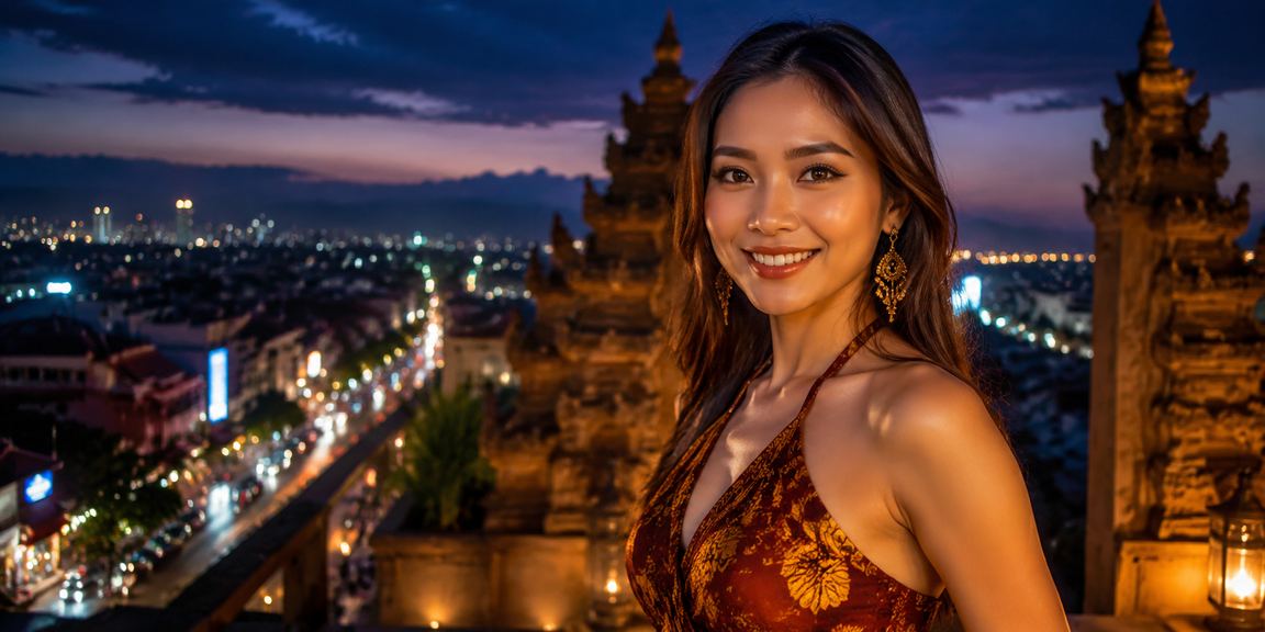 Model muda menggunakan aplikasi taruhan di smartphone dengan tampilan modern dan intuitif
